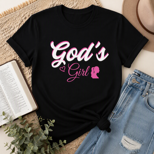 God’s Girl Tee – Black
