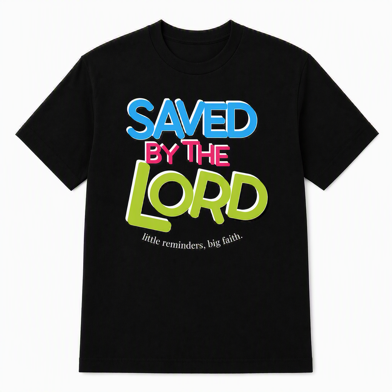 Saved by the Lord Tee – Black