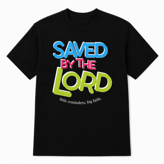 Saved by the Lord Tee – Black