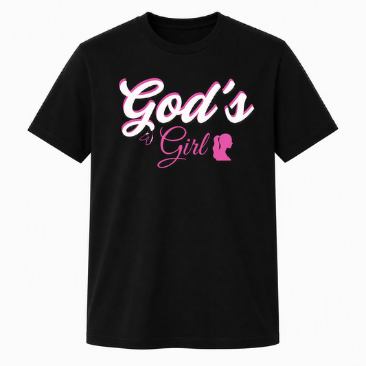 God’s Girl Tee – Black