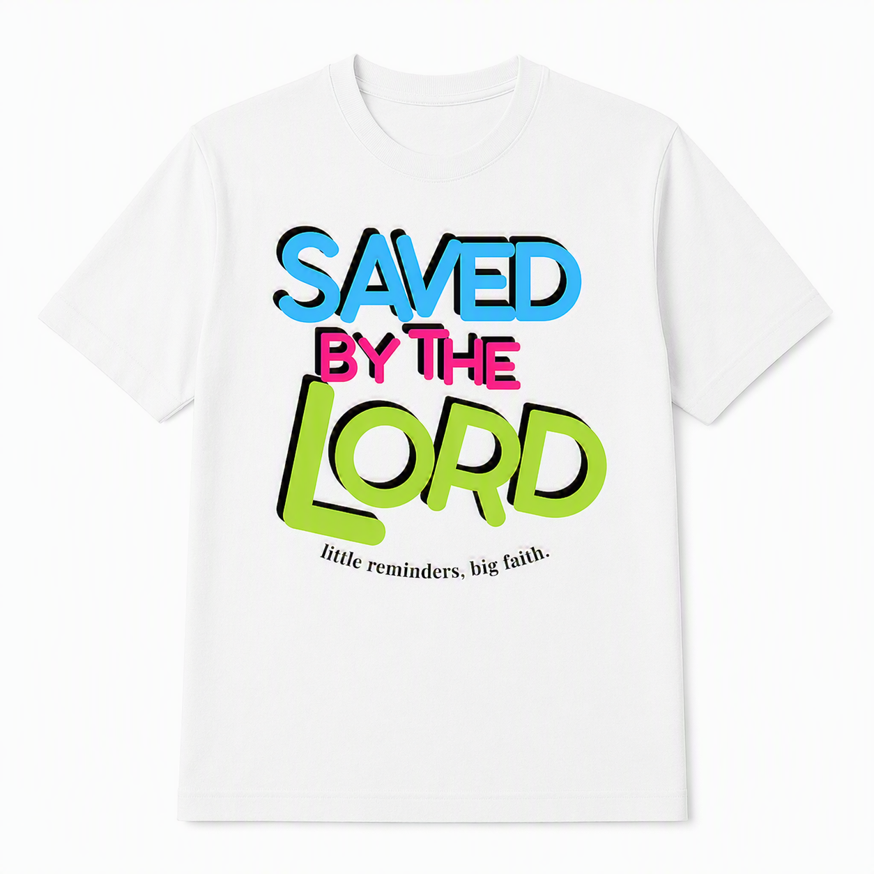 Saved by the Lord Tee – White
