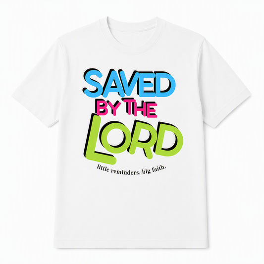 Saved by the Lord Tee – White