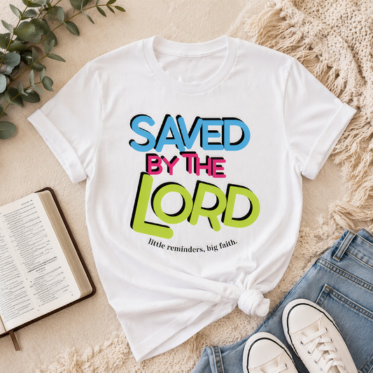 Saved by the Lord Tee – White